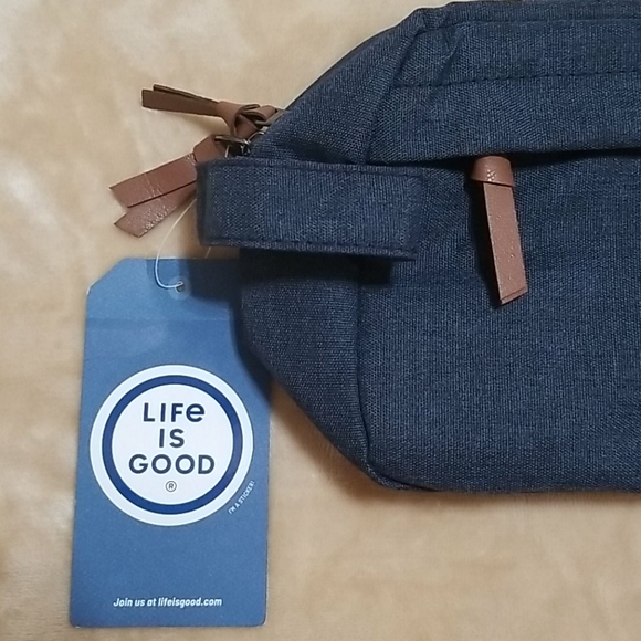 Life Is Good Blue Dopp Kit Toiletry travel bag - Picture 6 of 8